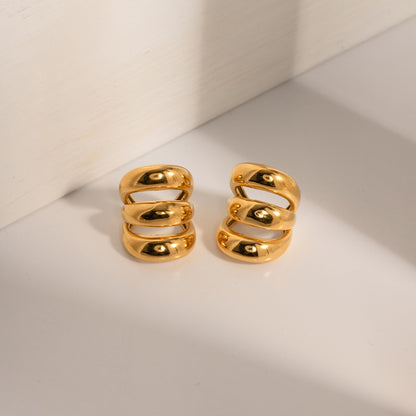 18K Gold Statement Ear Cuffs