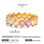 18K Gold Pink Affair Tennis Eternity Ring