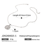 18K Gold Cupid Coin Pendant CZ Necklace