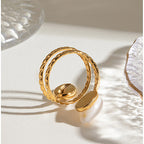 18K Gold Summer Seashell Ring
