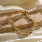 18K Gold Extra Bling Tennis Bracelet