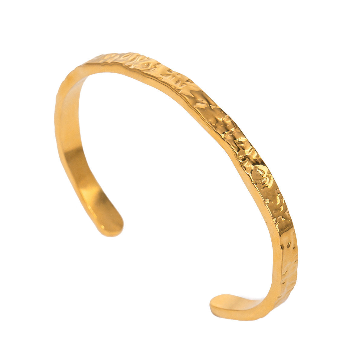 18K Gold Minimalist Bangle Bracelet