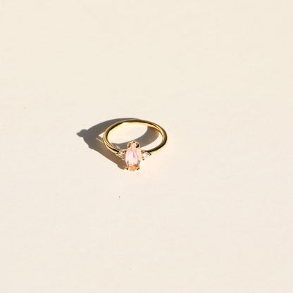 18K Gold Minimalist Birthstone Ring