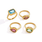 18K Gold The Showstoppers Color Gem Statement Cocktail Ring