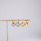 18K Gold Golden Muse Small Hoop Huggie Earrings