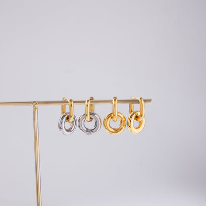 18K Gold Golden Muse Small Hoop Huggie Earrings