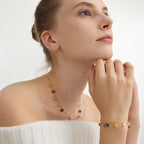 18K Gold Sunkissed Memory Color Beads Chain Bracelet