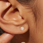18K Gold Essential Cubic Zirconia Stud Earrings
