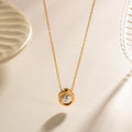 18K Gold Old Money Pearl Pendant Necklace
