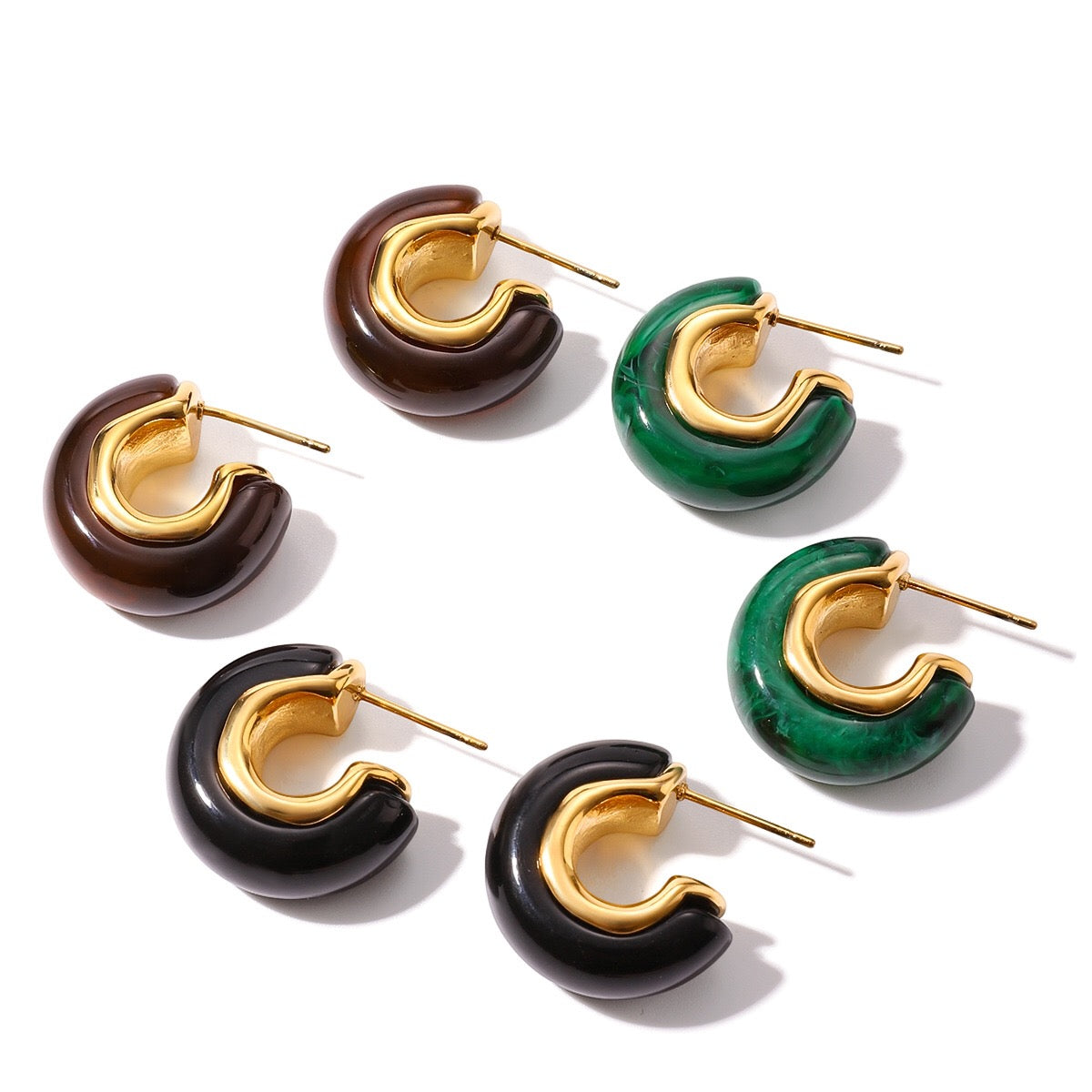 18K Gold Cozy Season Small Hoop Huggie Earrings