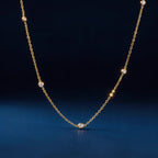 18K Gold Stardust Dainty Chain Necklace