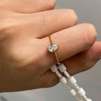 18K Gold Rising Sun Stacking Rings Set