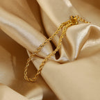 18K Gold Rope Bracelet