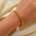 18K Gold Beaded Bracelet