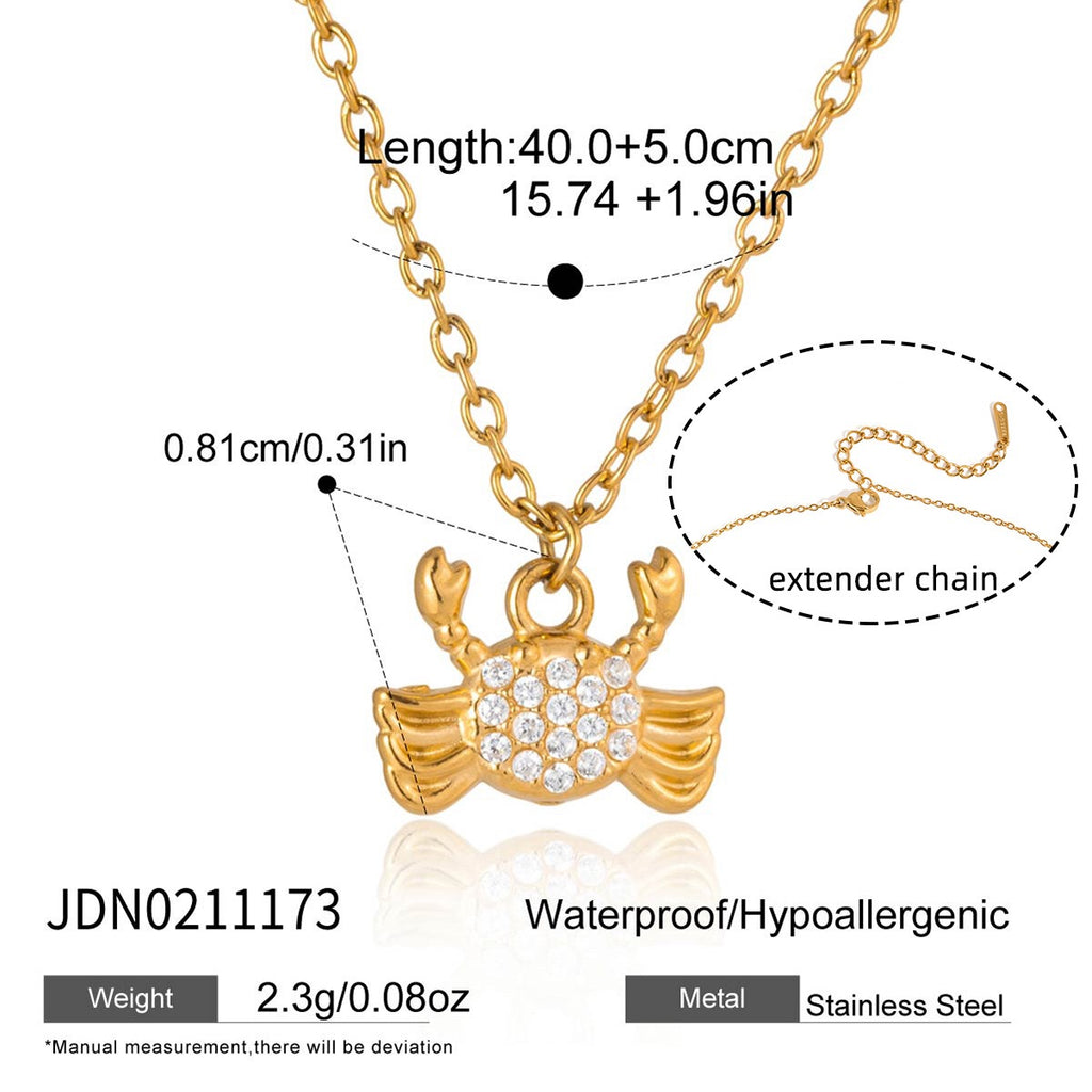 18K Gold Ocean Sparkle Seashell Palm Tree Small Hoop Huggie Earrings with Charm