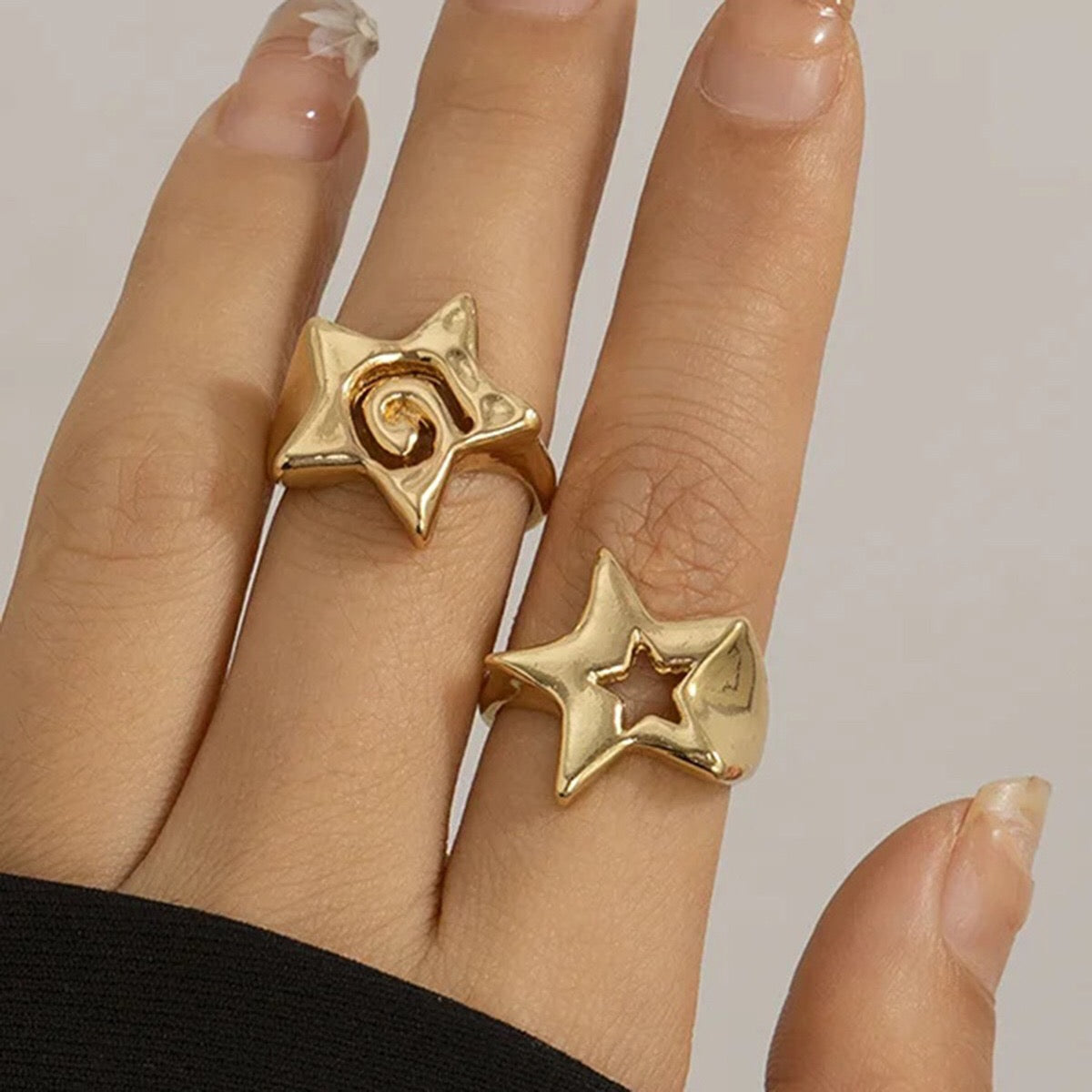 18K Gold Born to Shine Star Statement Ring