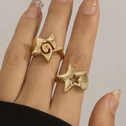 18K Gold Born to Shine Star Statement Ring