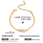 18K Gold Love Me Loud Heart Statement Chain Bracelet