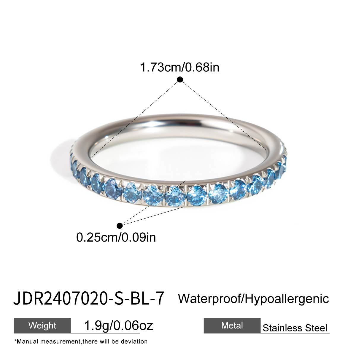 18K Gold and Silver Gem Palette Eternity Ring