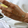 18K Gold Waterproof Royal Princess Hand Chain Bracelet