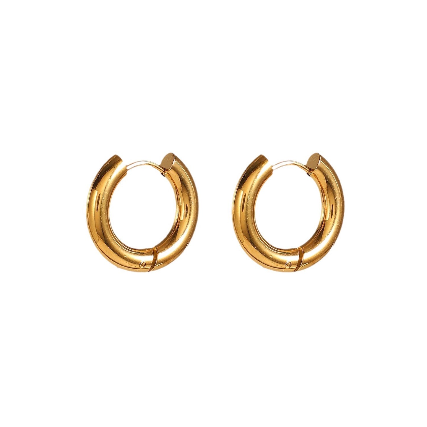 18K Gold Essential Small Hoop Huggie Earrings