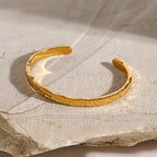 18K Gold Minimalist Bangle Bracelet