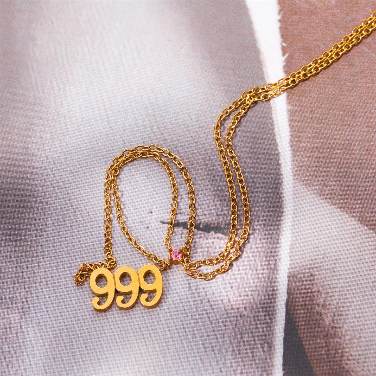 18K Gold Angel Numbers Choker Necklace