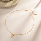 18K Gold Old Money Pearl Pendant Necklace