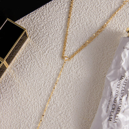 18K Gold Waterproof Glimmer Dainty Hand Chain Bracelet Stack