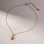 18K Gold Starfish Pendant Necklace