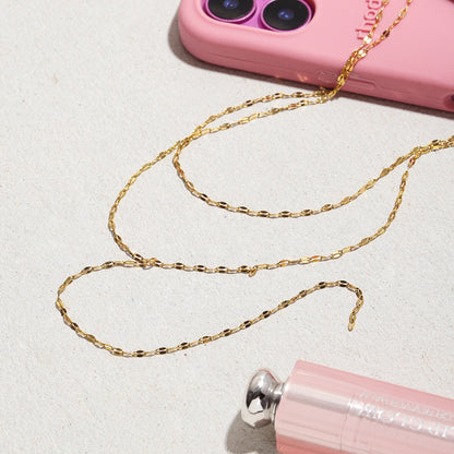 18K Gold Golden Whisper Y Shape Lariat Double Chain Dainty Necklace