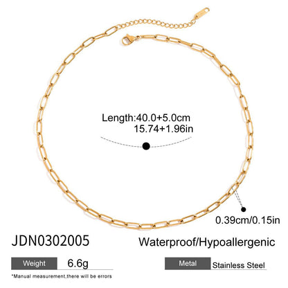 18K Gold Cascading Sun Pedant Paperclip Chain Layered Necklace Set