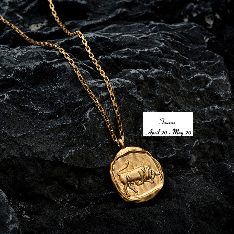 18K Gold Renaissance Zodia Pendant Necklace