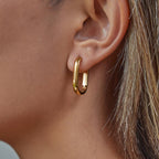 18K Gold Essential Everyday Small Hoop Huggie Earrings