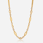 18K Gold Sparkle Season Dainty Chain Choker Necklace