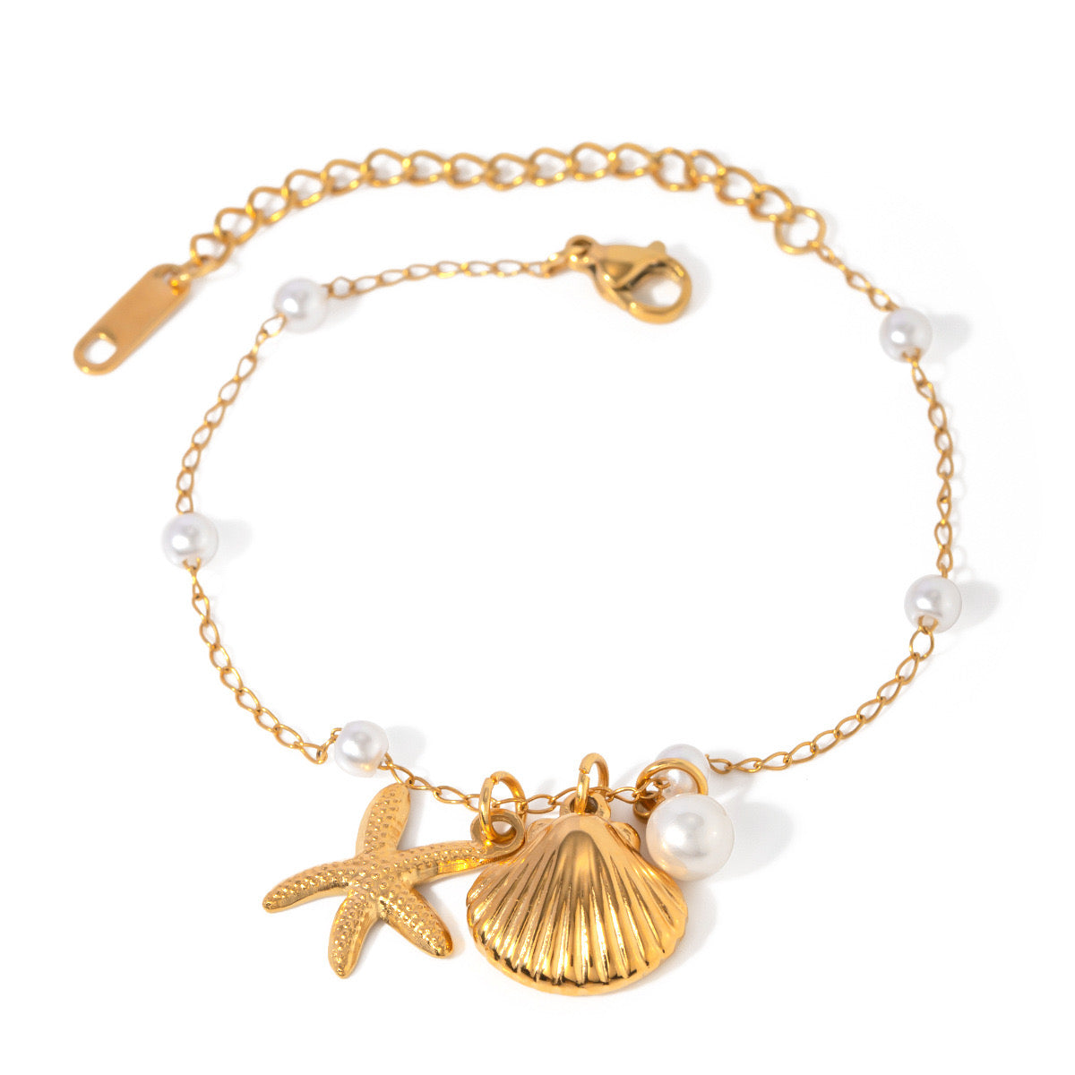 18K Gold Summer Charm Bracelet