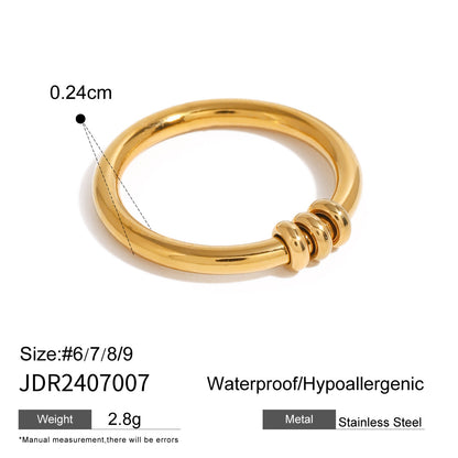 18K Gold Waterproof Elegant Pearl Hand Chain Bracelet