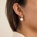 18K Gold Soft Brilliance Pearl Stud Earrings