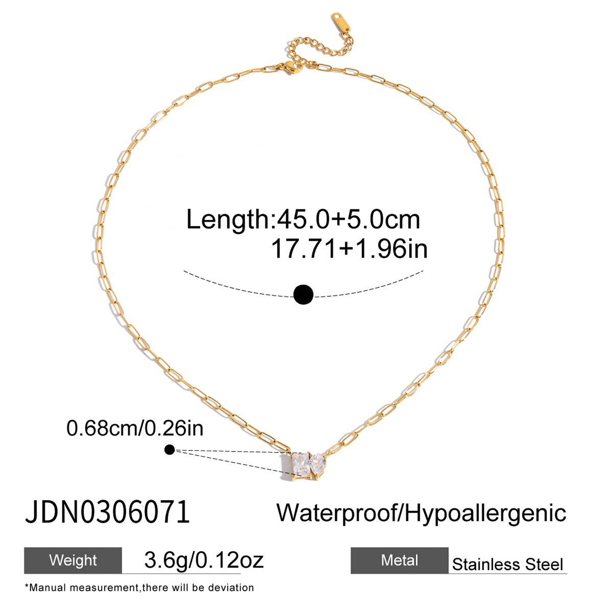 18K Gold Perfect Match Paperclip Chain Dainty Bracelet