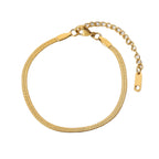 18K Gold Classic Herringbone Bracelet