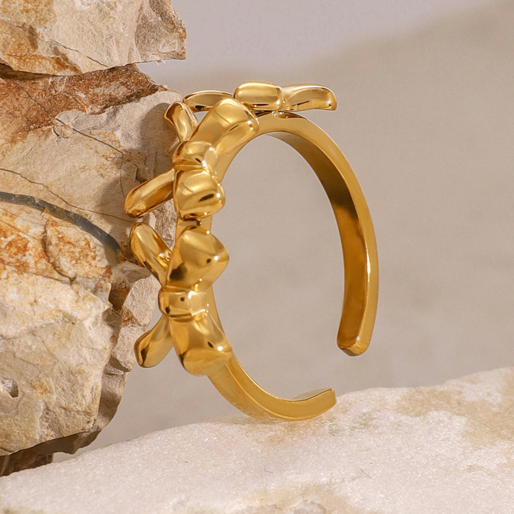 18K Gold Coquette Bow Ring