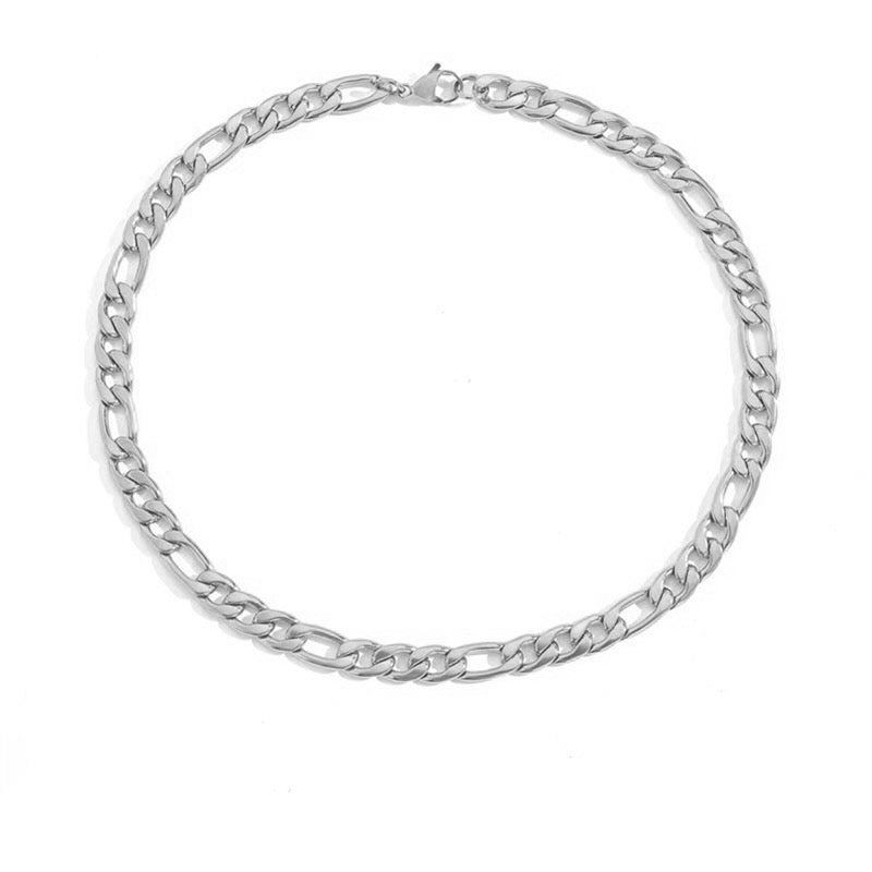 18K Gold Figaro Chain Necklace
