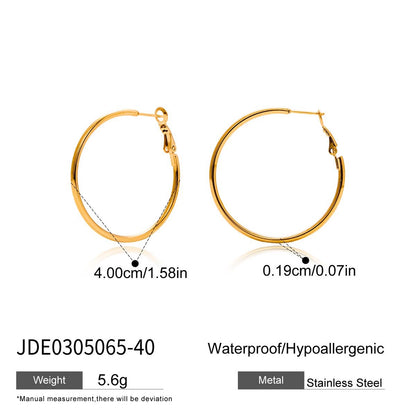 18K Gold and Silver Minimalist Essential Hoop Huggie Earrings