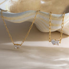 18K Gold Perfect Match Paperclip Chain Dainty Bracelet