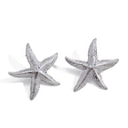Silver Siren Starfish Statement Stud Earrings