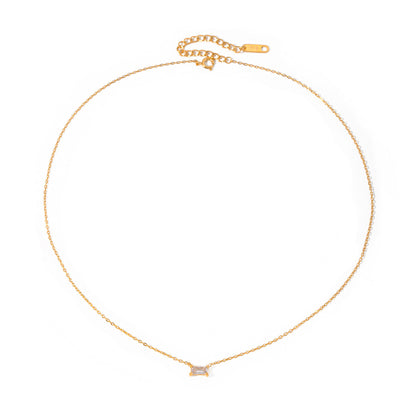 18K Gold Minimalist Bling Pendant Necklace