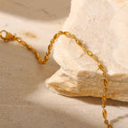 18K Gold Minimalist Beaded Bracelet