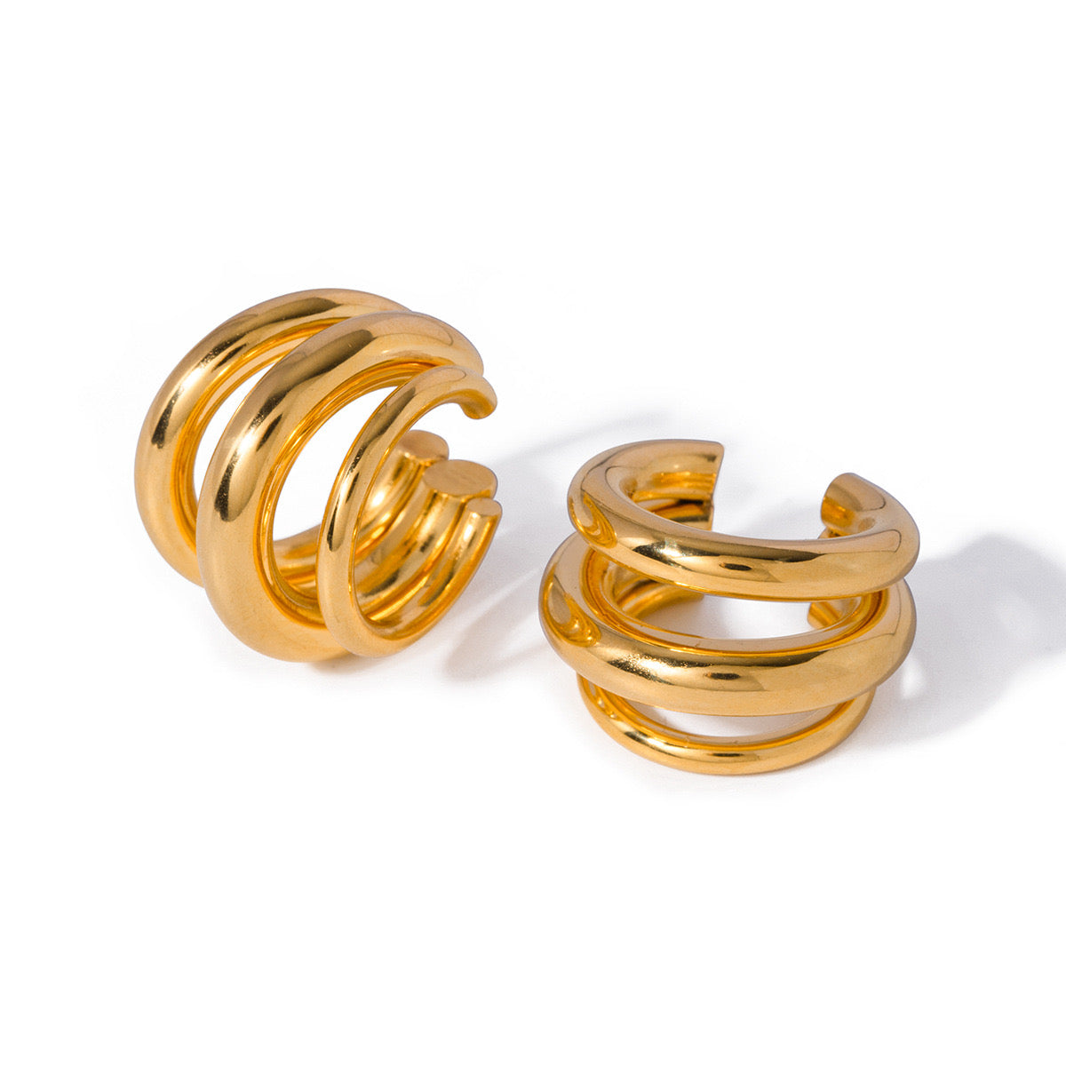 18K Gold Statement Ear Cuffs