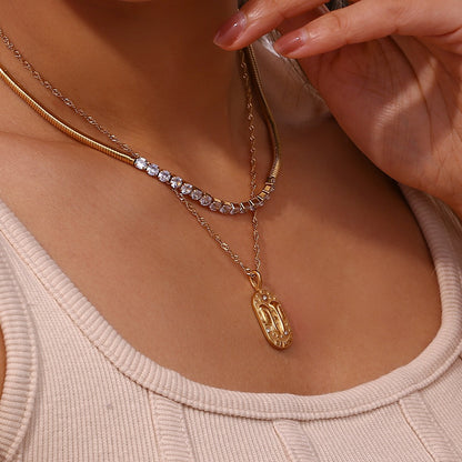 18K Gold Starry Zodiac Pendant Necklace