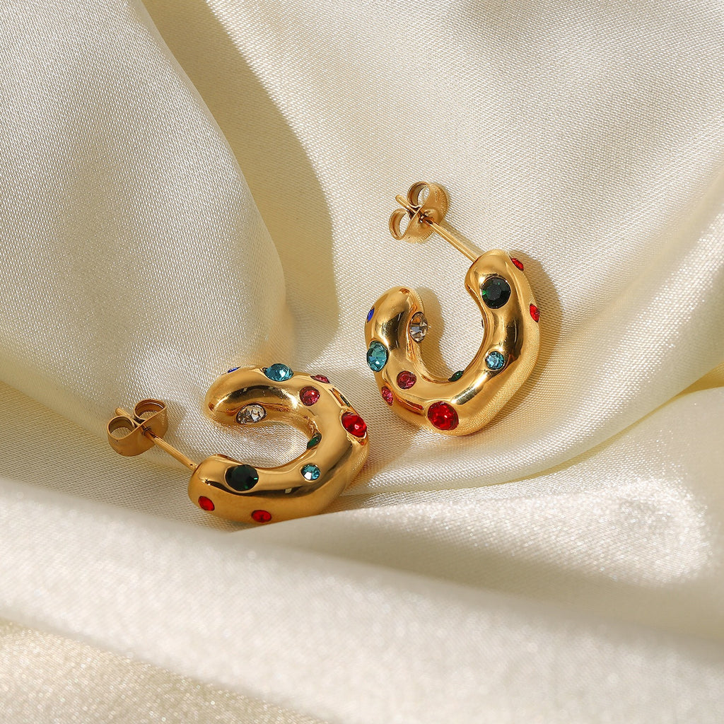 18K Gold Extra Chic Huggie Earrings